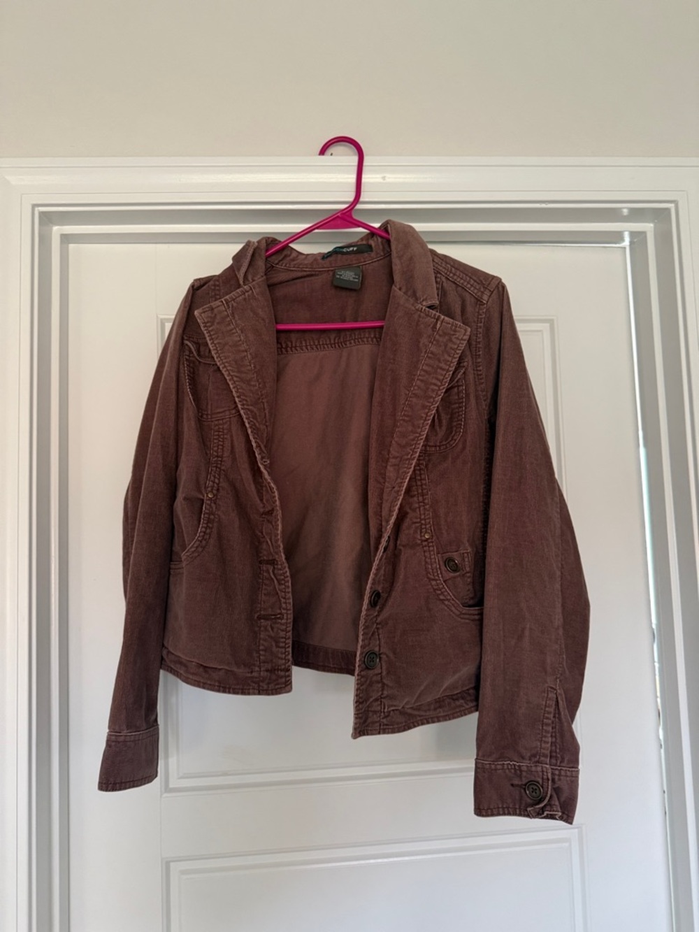 French Cuff Brown Corduroy Blazer Jacket